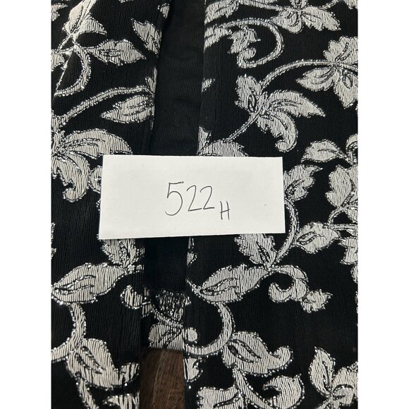 Xscape Joanna Chen Womens Black Silver Floral Two Piece Set Sz Medium - Picture 10 of 11